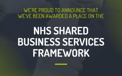 We have been awarded a place on the NHS Shared Business Services framework!