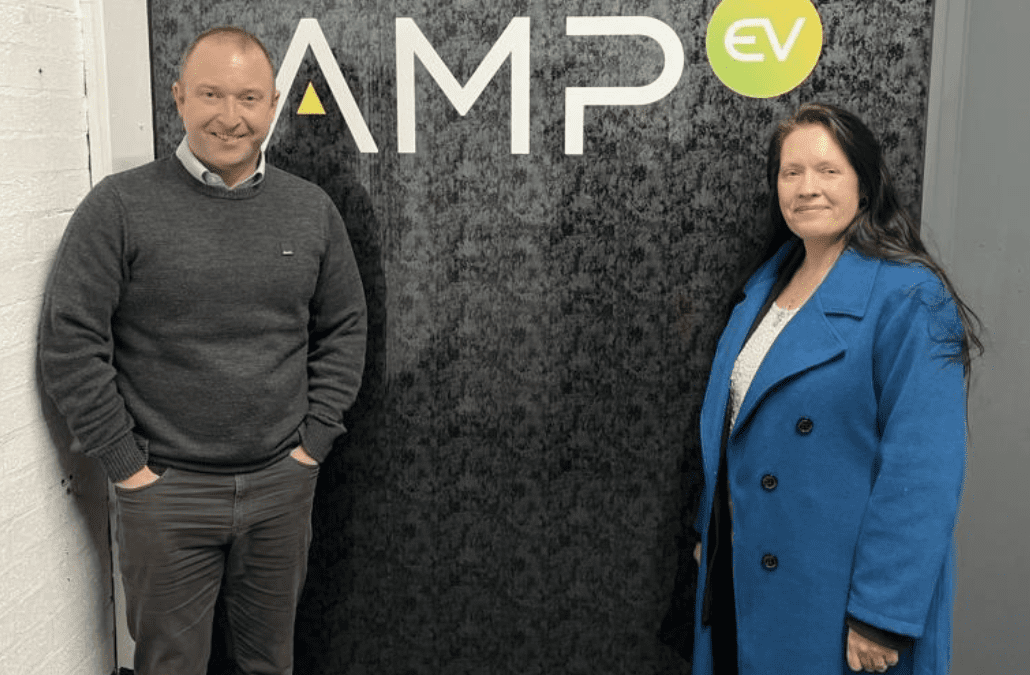 Miranda Barker OBE visits the NEW AmpEV office!