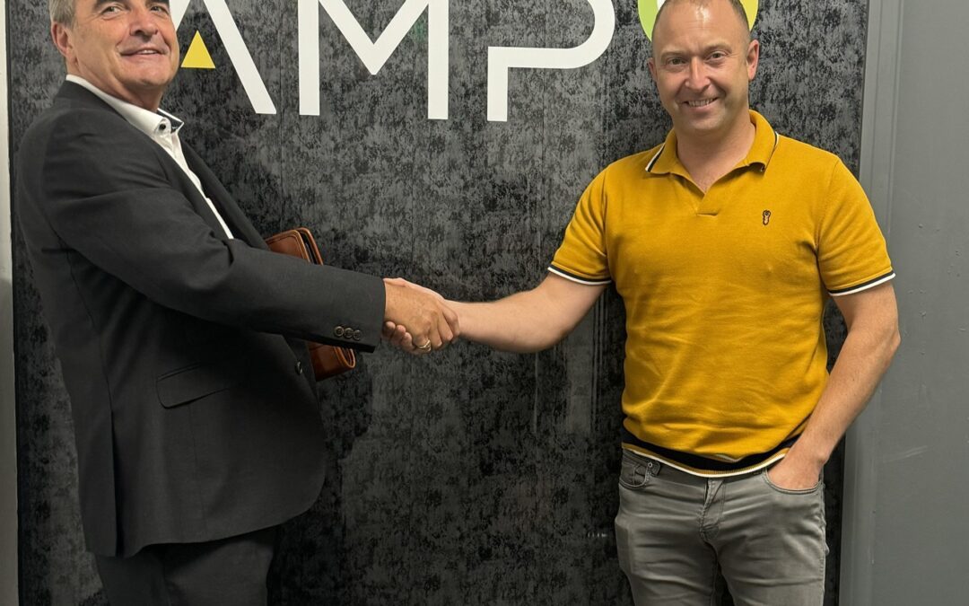 Steve Howard from Boost Lancashire signed off on AmpEV’s Scale & Growth Programme with MD – Alasdair Croft