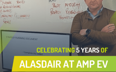This week, we’re celebrating 5 years of Alasdair being with AMP EV!