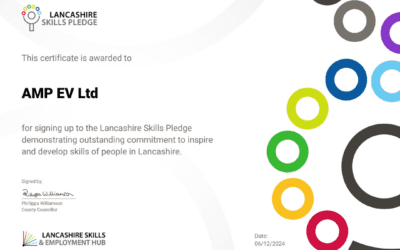 AMP EV announce we are part of the Lancashire Skills Pledge